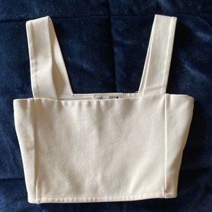 White Zara Crop Top